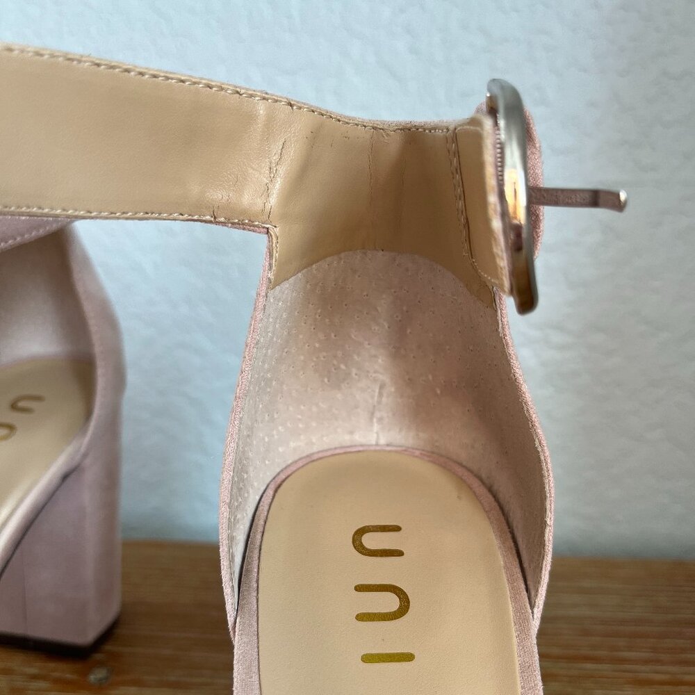 Unisa Women's Ankle Strap Platform Heels Blush Pink Size 8.5 M - Picture 7 of 9